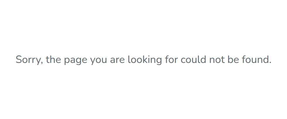 Sorry, the page you are looking for could not be found.